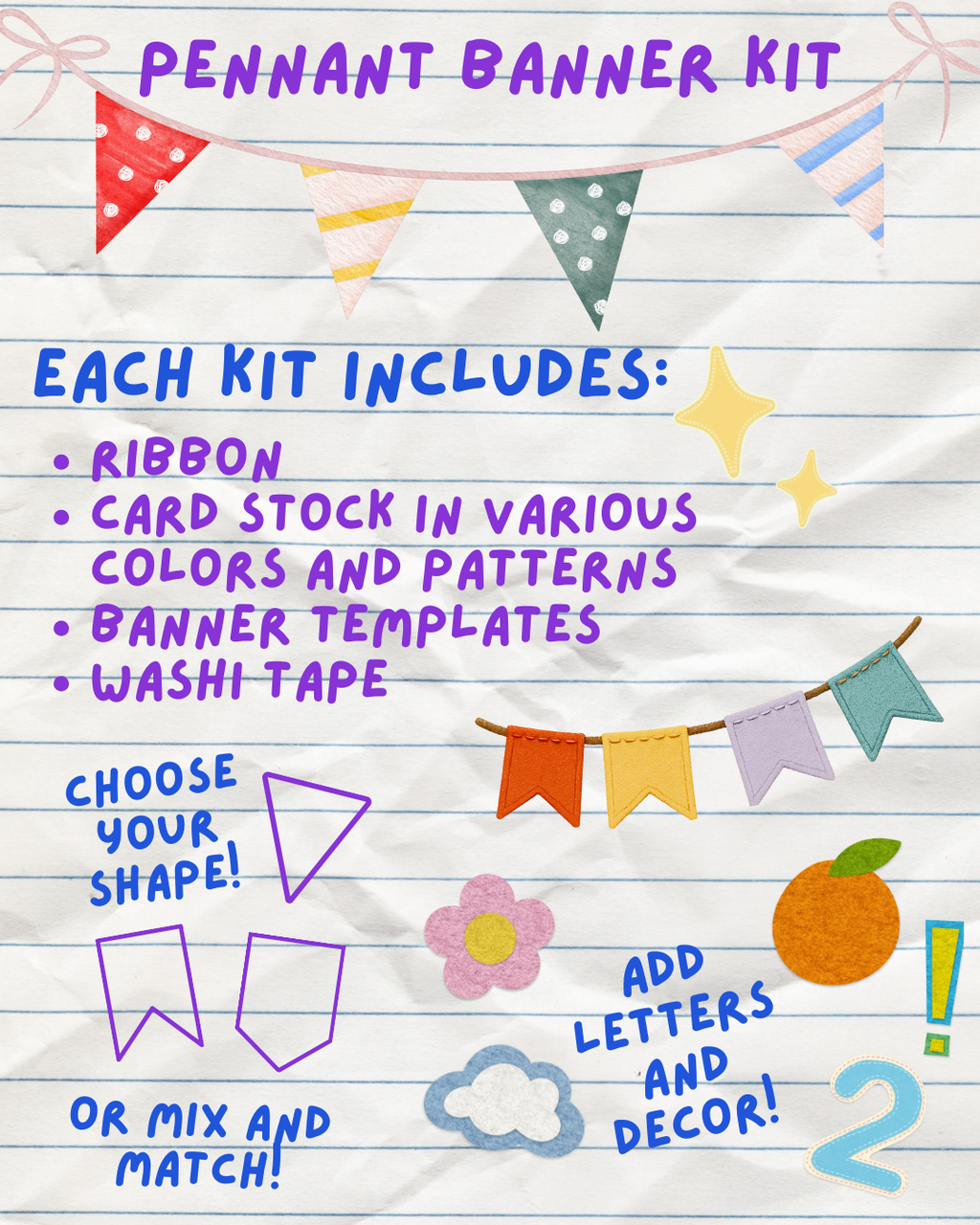 Pennant Banner Kit